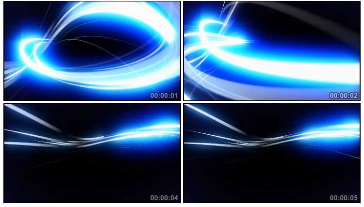 蓝色炫光运动光条光效视频素材