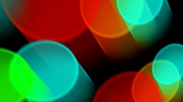 彩色立体圆柱光影多彩光效视频素材
