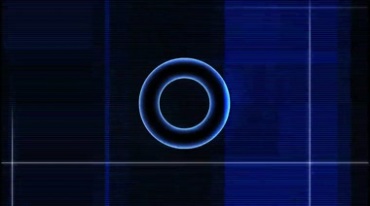 蓝色圆圈光圈舞台背景视频素材