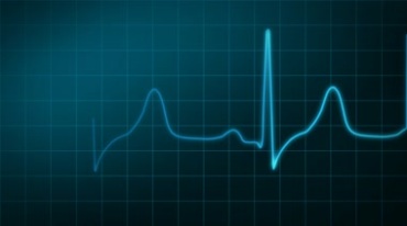 心率跳动波形图监护仪显示心跳视频素材