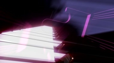钢琴黑白键动态特效视频素材
