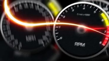 速度码表赛车时速表速度激情视频素材