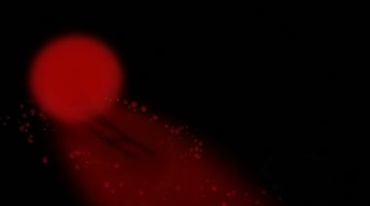 中国红闪亮粒子红花瓣特效视频素材