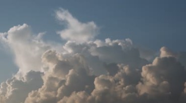 空中云海之上形状变幻视频素材