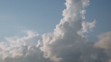 空中云海之上形状变幻视频素材