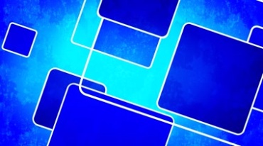 蓝色方形方格形状动态变幻背景视频素材