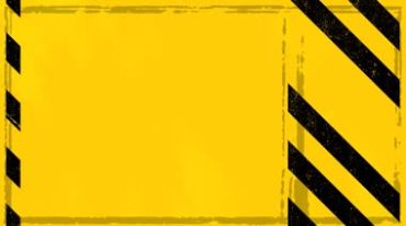 黄黑条警示条黄色警戒条纹视频素材