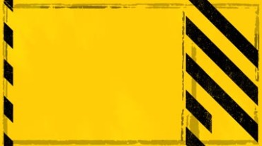 黄黑条警示条黄色警戒条纹视频素材