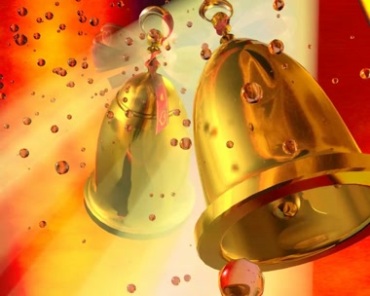 金色铃铛摇摆特效视频素材