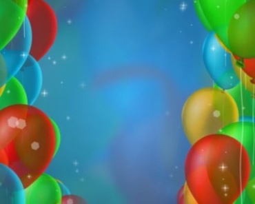 彩色气球动态背景视频素材