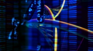 DNA染色体螺旋结构视频素材