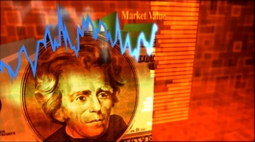 美元企业市场经济金融视频模板