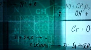 化学反应方程式公式元素视频素材