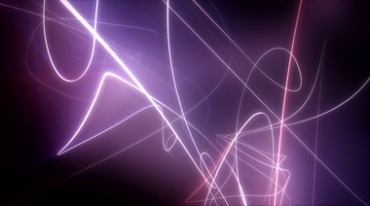 紫色梦幻线条光线动态光效背景视频素材