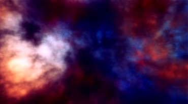 彩色宇宙星云烟团七彩云团翻滚动态特效视频素材