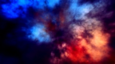 彩色宇宙星云烟团七彩云团翻滚动态特效视频素材