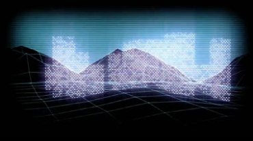 三维立体数字全息光影城市背景投影视频素材