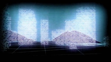 三维立体数字全息光影城市背景投影视频素材