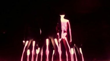 酒吧夜店动感人体人形灯光照射闪动特效视频素材