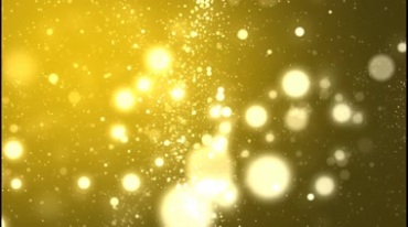 黄色光斑亮斑闪亮粒子漂浮动态特效视频素材