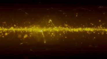 金色动感粒子光弧舞台屏幕背景视频素材