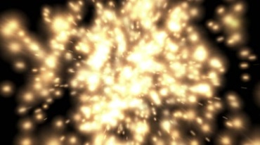 金光粒子爆破爆炸散落黑屏抠像特效视频素材