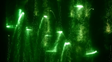 绿色光效粒子视频素材