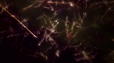 粒子球空中穿梭拖着尾巴动态粒子特效视频素材