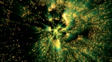 超炫动态粒子旋转洒落绿色背景视频素材