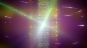 闪光粒子圆柱运动紫色镭射光效视频素材