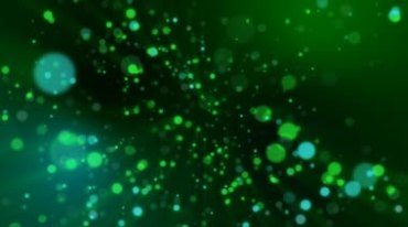 绿色炫光圆斑圆圈粒子动态背景视频素材
