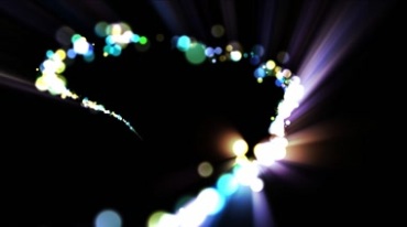 彩色光线圆圈光斑光圈动态粒子特效视频素材