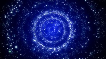 星空蓝色粒子闪烁璀璨粒子闪动视频素材