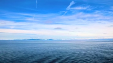 蓝天碧海急速行驶海面海水视频素材