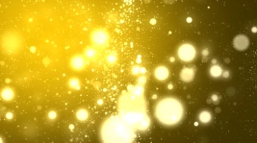金色光点粒子圆斑光效视频素材
