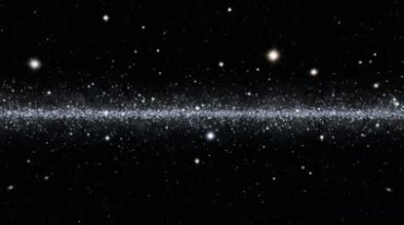 宇宙星空粒子银河星际碎片陨石阵影视特效视频素材