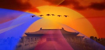 歌唱祖国乘着目光的翅膀中国大好河山视频素材