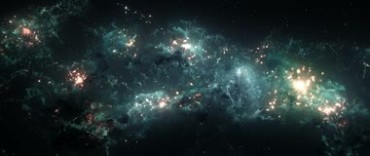 唯美炫丽宇宙银河星云美景视频素材