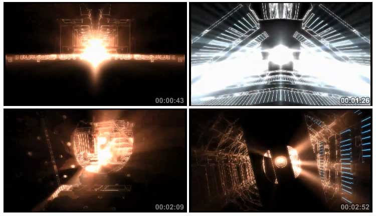 金属粒子光线质感机械舞蹈大屏幕背景视频素材