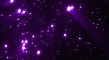 紫色梦幻星光闪亮星星粒子视频素材