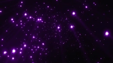 紫色梦幻星光闪亮星星粒子视频素材