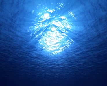 阳光照射海水光效视频素材