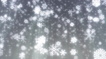 雪花下雪飘落动画镜头视频素材
