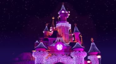 梦幻童话城堡卡通视频素材