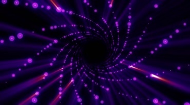 螺旋闪光粒子推进穿梭视频素材