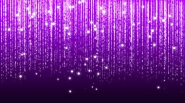 紫色瀑布珠帘字母光珠掉落特效视频素材