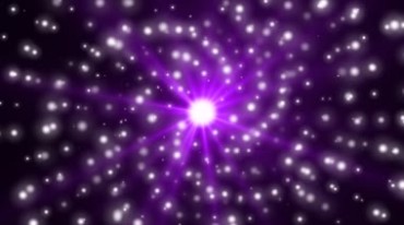 紫色旋转螺旋粒子光效视频素材