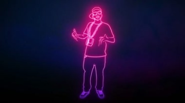 酷炫动感动画嘻哈说唱(有音乐)视频素材