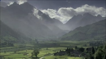 黄山风光山峰云雾缭绕视频素材