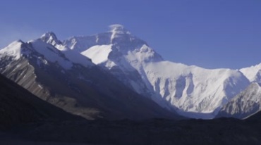 珠穆朗马峰喜马拉雅山脉雪山全景视频素材